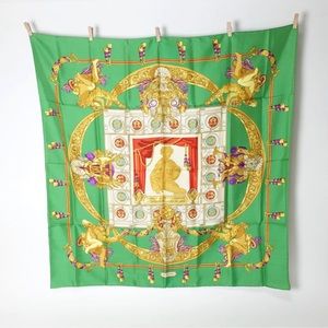 Hermes HOMMAGE A CHARLES GARNIER Scarf Multi color Silk 90 scarf